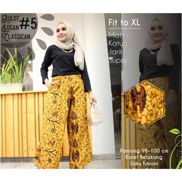 celana batik kulot pekalongan