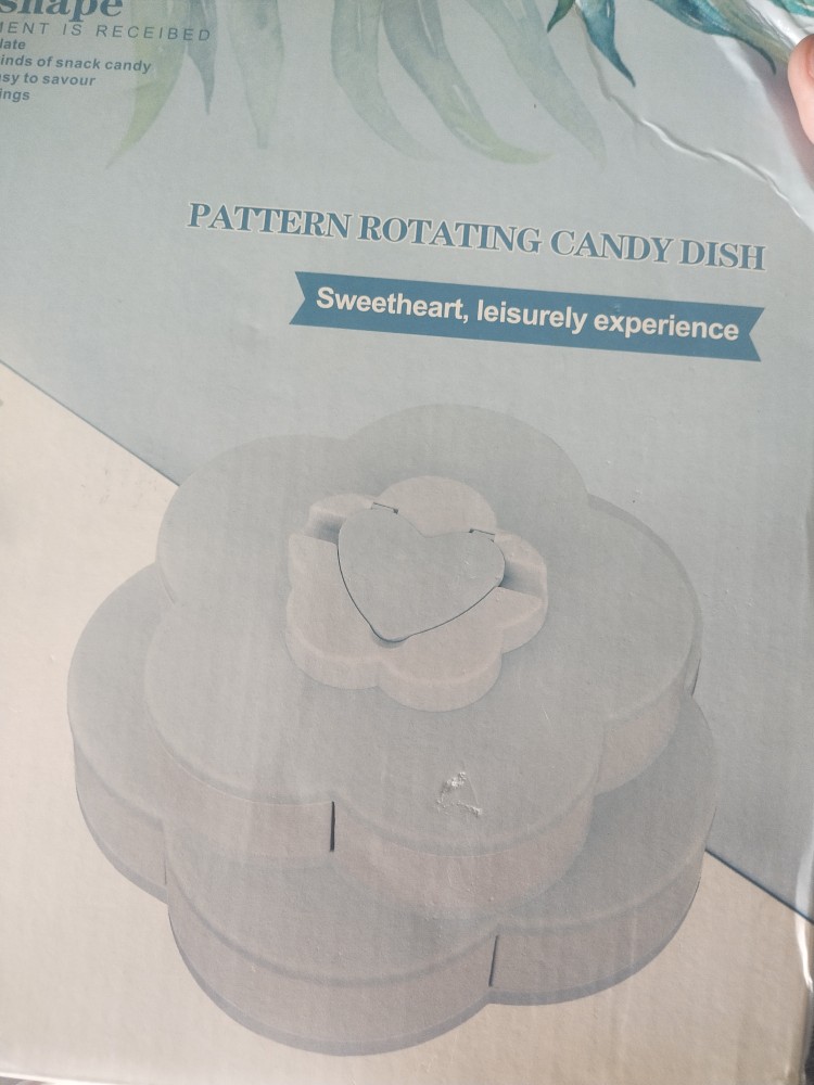 [ Toples Bunga Mekar ] Toples Bunga 2 Susun / Toples Putar Flower Candy Box / 2 Tingkat Serbaguna