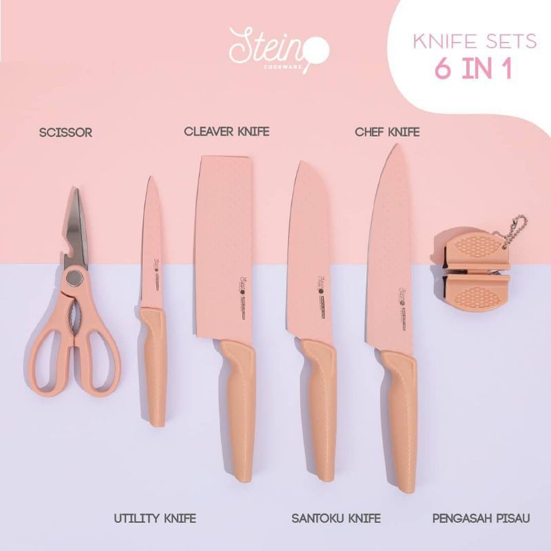 Stein Knife Diamond Non Stick Coating Knife / Pisau Dapur Stein