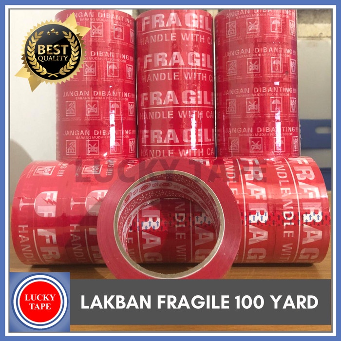 

Dijual Lakban Fragile 48M X 100Y Jangan Dibanting Barang Mudah Pecah Merah Promo