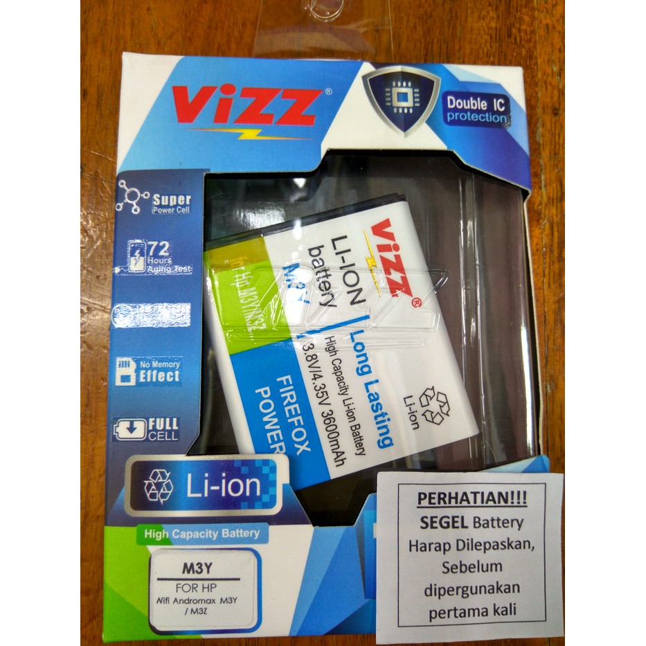 Battery Vizz Original Modem Smartfren 4G Lte Mifi Andromax M3Y - M3Z