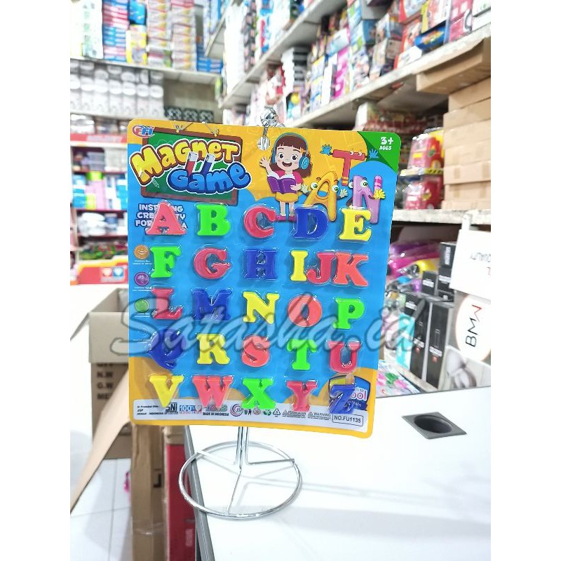 FU.1135 Mainan Anak Magnetic Game Abjad Kecil / Mainan Edukasi Belajar Huruf
