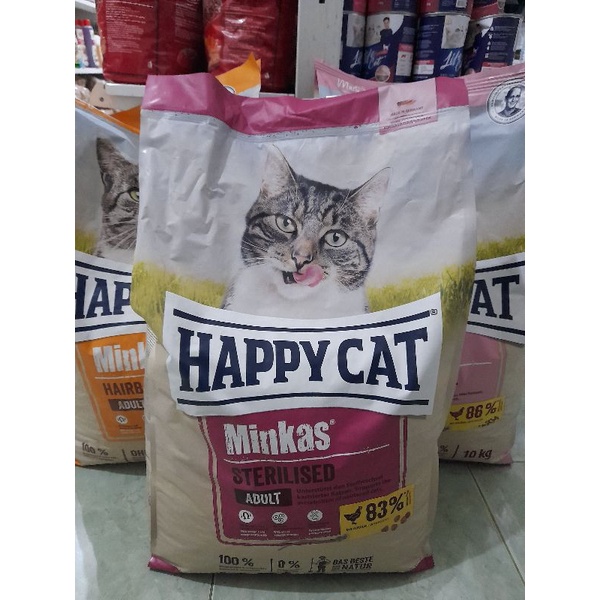 Happy Cat Minkas Sterilised 10 Kg- Makanan Kucing Happy Cat