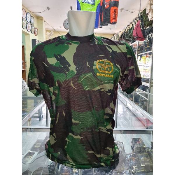 kaos loreng KOPASSUS Kecil | kaos oblong loreng KOPASSUS | kaos dalam loreng KOPASSUS  | kaos KOPASS
