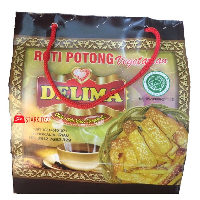 roti kue kering delima bengkalis riau roti potong / roti kering / cemilan / roti batang 200gr