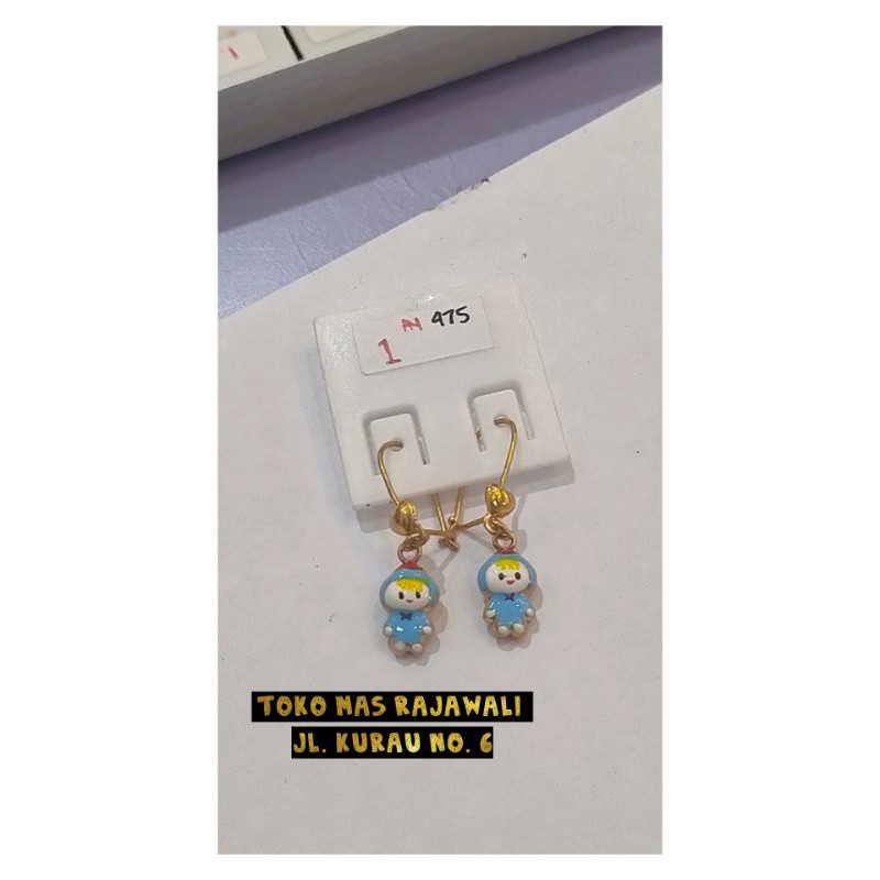 Anting anak gt boneka biru kdr 375 UBS FREESTYLE GOLD
