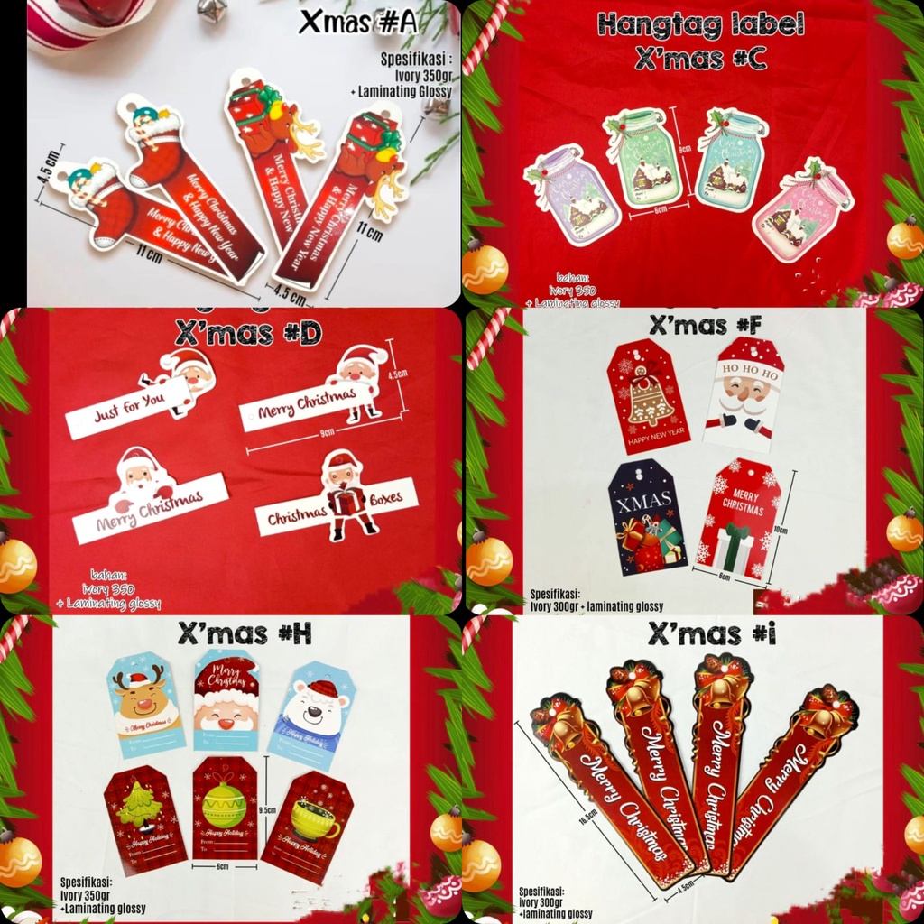 

6pcs Hangtag Natal Hangtag Merry Christmas Hangtag Label Gantung Natal Hangtag Box Natal Hangtag Kotak Natal Hangtag Parcel Natal Hangtag Dus Natal Kartu Ucapan Merry Christmas Kartu Ucapan Natal Aksesoris Box Natal