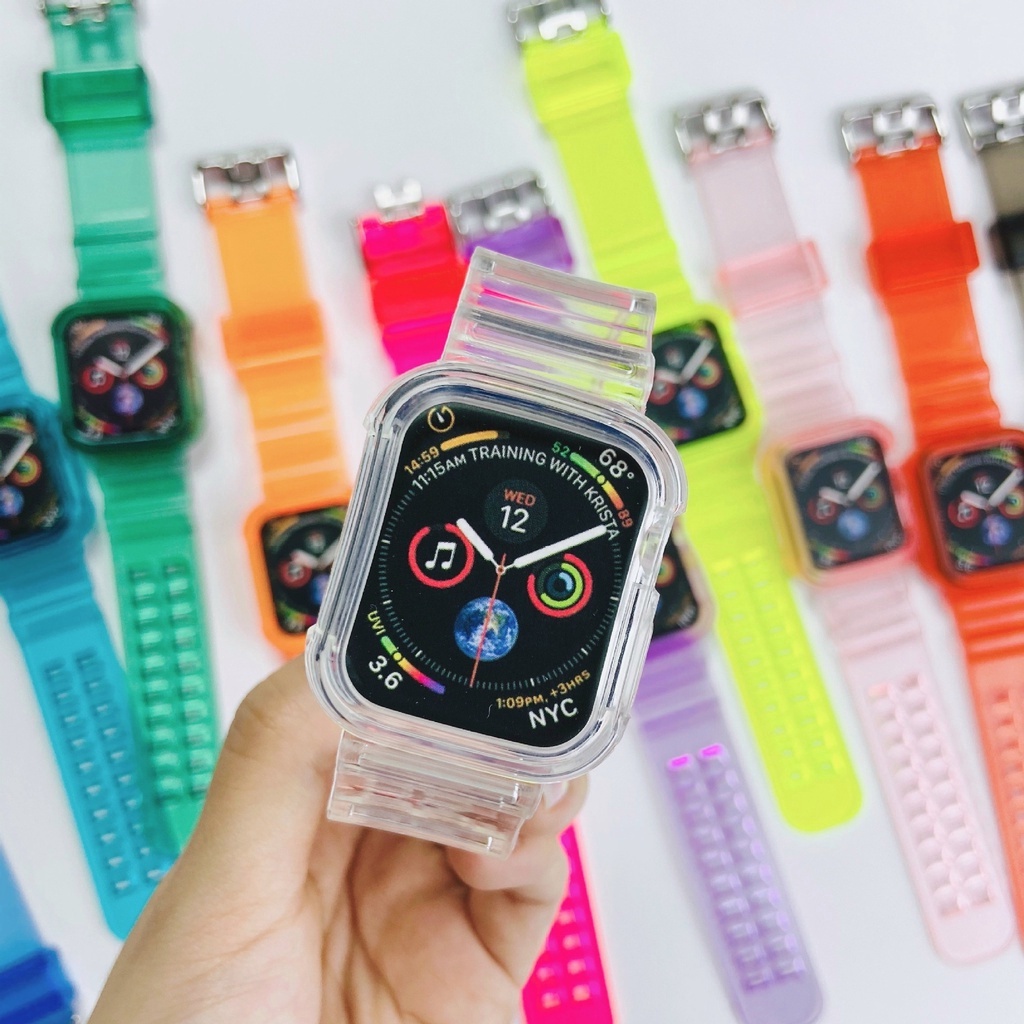 Strap Transparant Tali Jam Smartwatch Applewatch iWatch Series 7 6 5 4 3 2 1