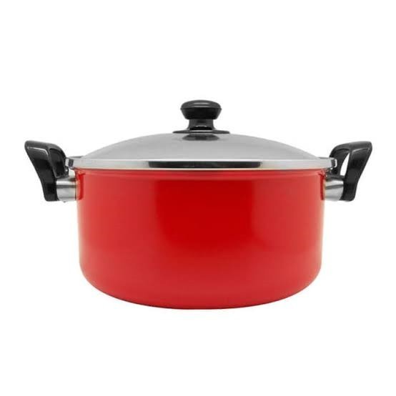 MASPION Panci Dutch Oven Pegangan Ebonit 24 Cm - Panci Antilengket