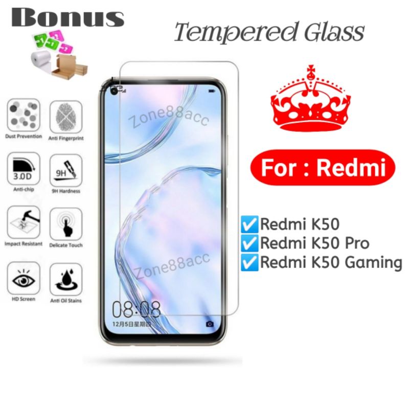 Antigores Tempered glass screen guard protector Xiaomi Redmi K50 Pro Gaming K50pro TG Bening Antiblue Spy Blue light Full Garskin Lensa Lens Pelindung Layar Kamera ceramic