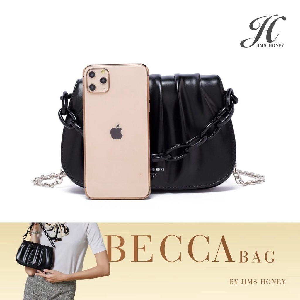 Jims Honey Becca Bag Tas Selempang Clutch Fashion Pesta Wanita Slingbag Import Jimshoney Korea Elega