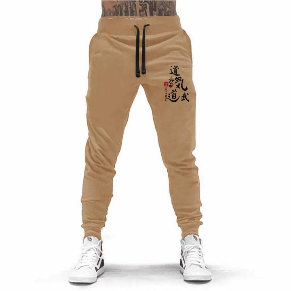 CELANA PANJANG JOGGER TULISAN CINA TAKESHI UNISEX BAHAN FLEECE TEBAL / KUALITAS BAGUS / JOGGER PRINTING