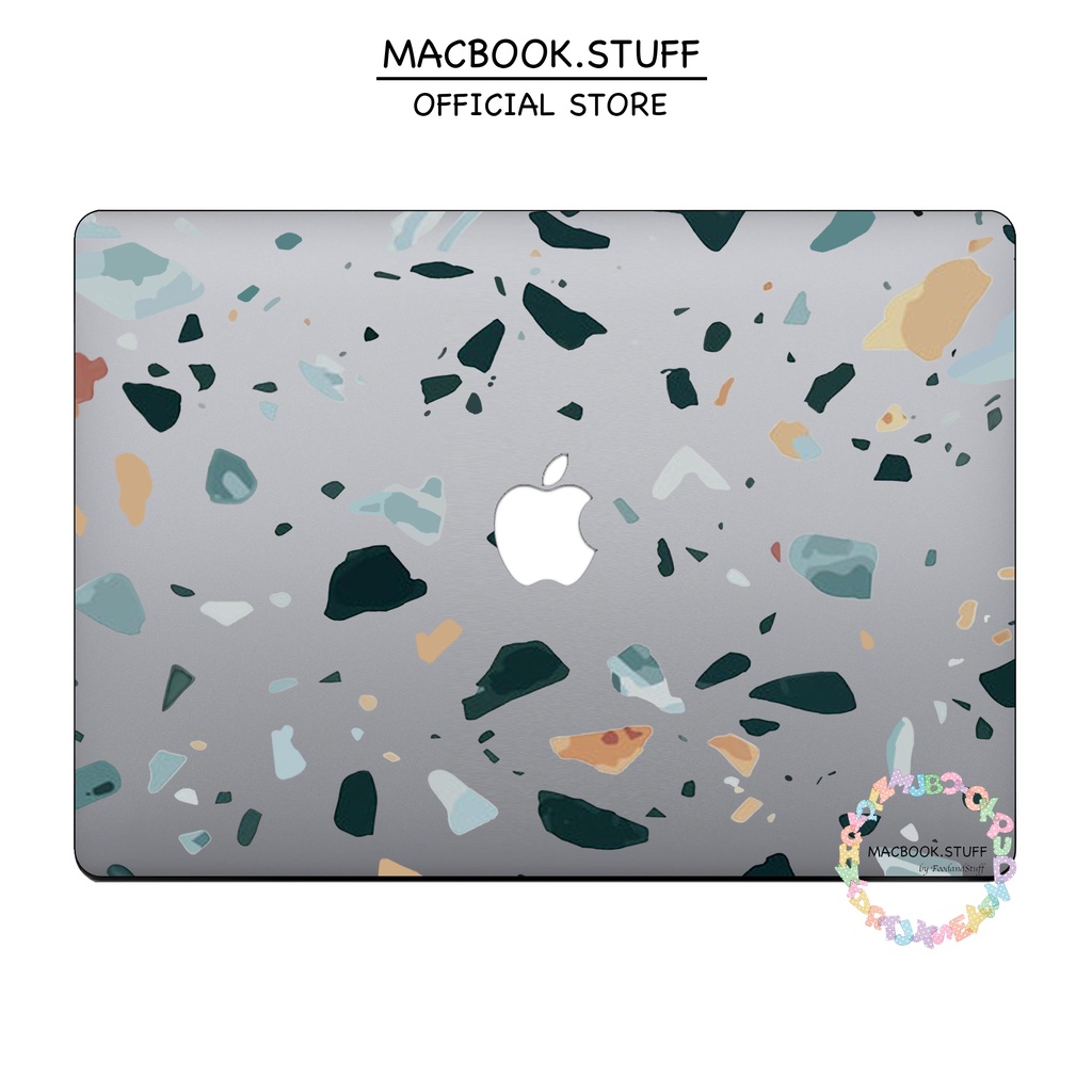 MACBOOK Case CUSTOM ABSTRACT ABSTRAK TERRAZZO GREENWICH DESIGN NEW AIR PRO RETINA 11 12 13 14 15 16 INCH NON /  WITH CD ROOM / TOUCHBAR / TOUCH ID / M1 2020 2021 2022