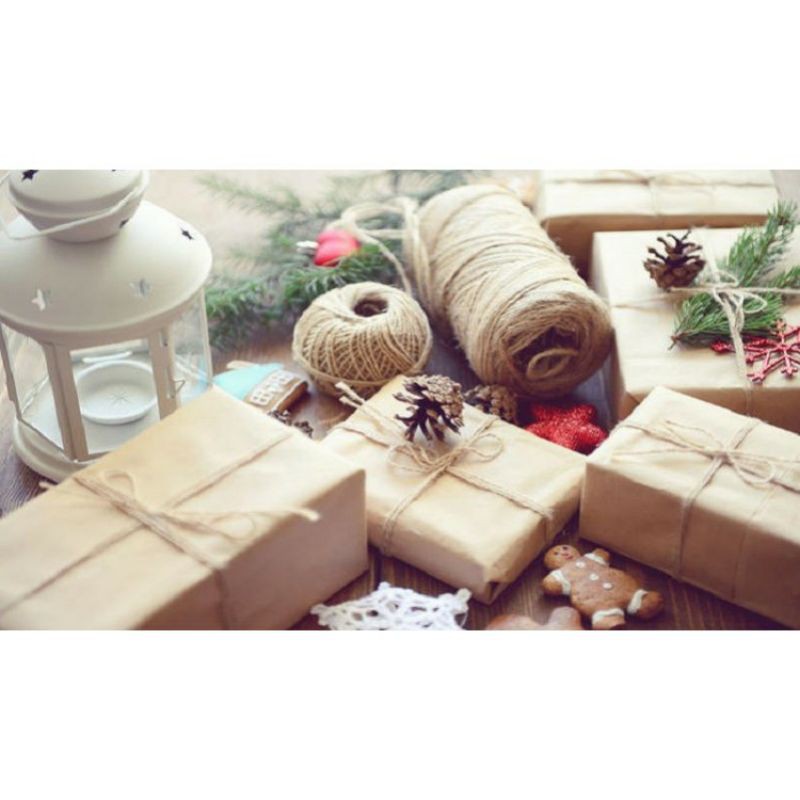 

(1 meter) Tali Rami / Tali goni / Tali craft Ikat Decoration Parcel Hang Tag Kotak Box kado