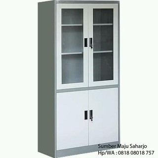 Lemari Arsip 1 2 Pintu Kaca Pintu Swing Besi Rak Buku File Lemari Arsip 1 2 Pintu Kaca Pintu Swing Besi Rak Buku File