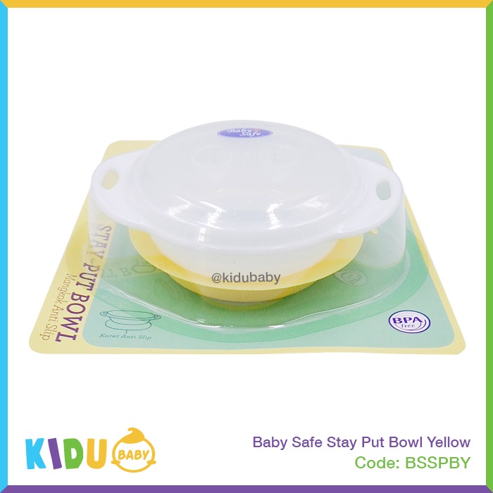 Baby Safe Stay Put Bowl Mangkok Anti Slip Mangkok Makan Bayi Perlengkapan Makan Bayi dan Anak Kidu Baby