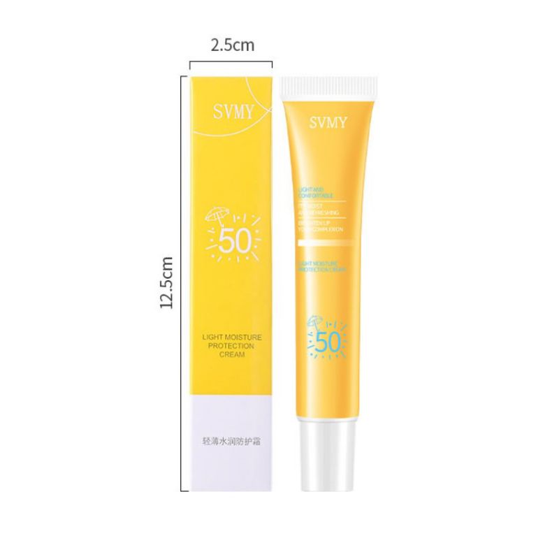 Sunscreen SVMY Spv 50 Suncreen Light Moisture Protection Cream Moisturizer Acne Sun Screen Perawatan Wajah Wanita UV Protect