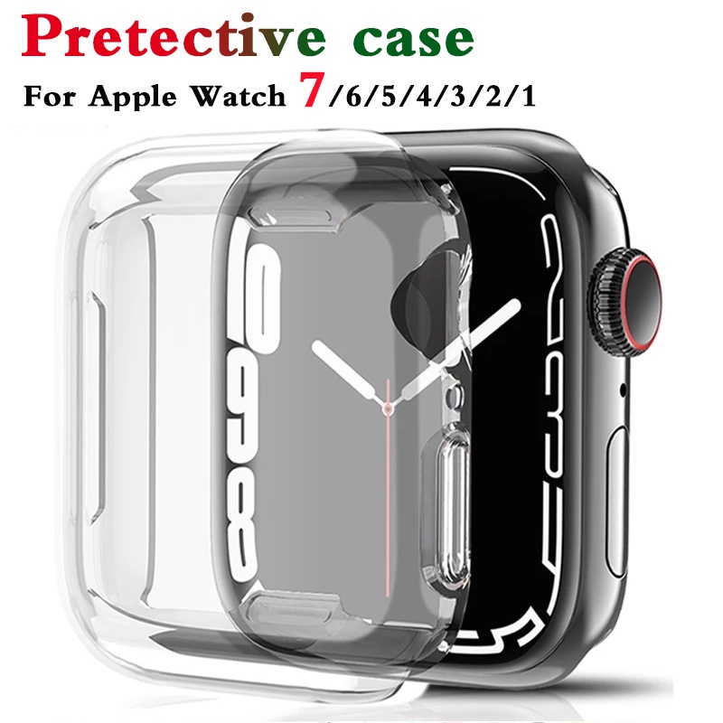 Case Pelindung Layar Apple watch Seri 7 6 SE 5 4 3 2 1 41mm 45mm 40mm 44mm 42mm 38mm