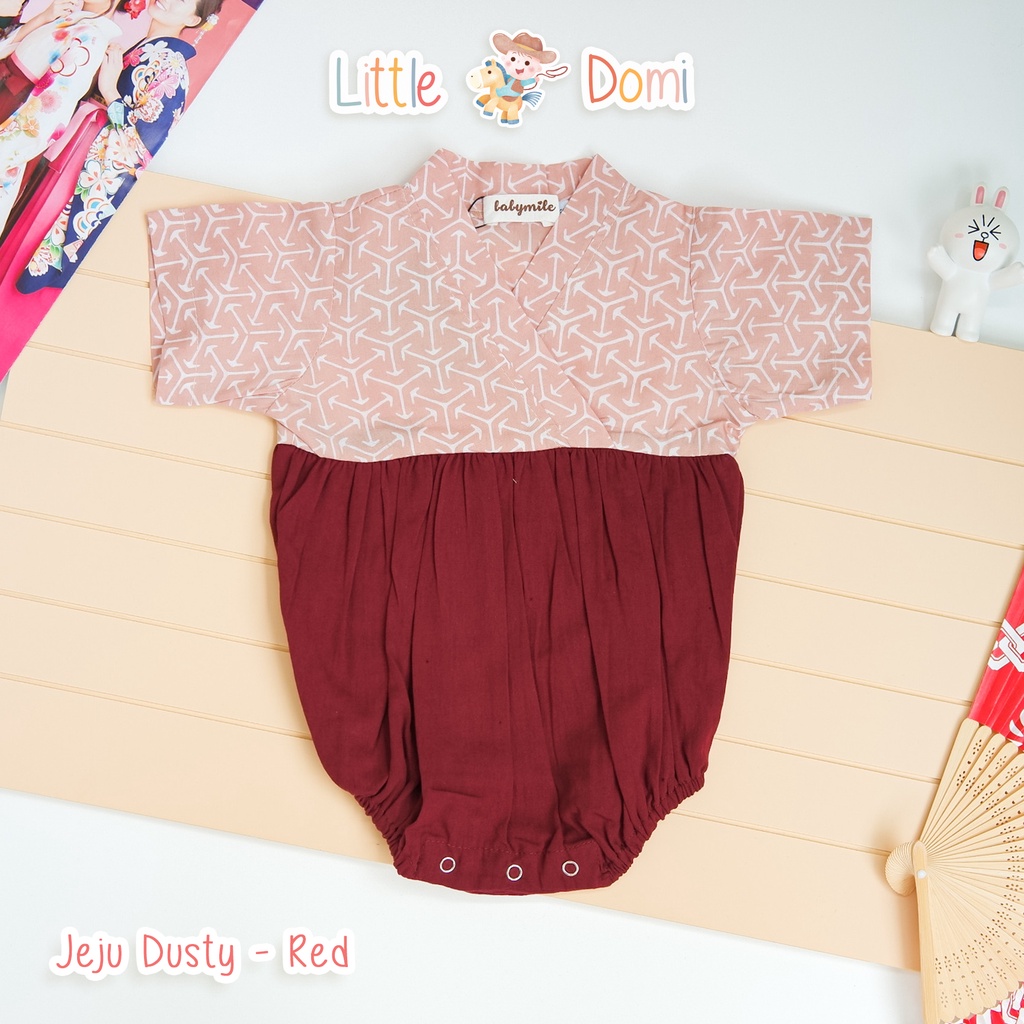 Jeju Dusty Romper Bayi ( Boy/Girl ) - Pakaian Bayi - Kimono Bayi - Jumper Bayi - Little Domi