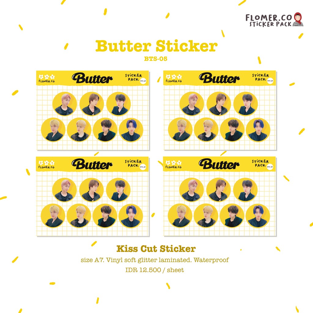 Butter Glitter Sticker BTS-05