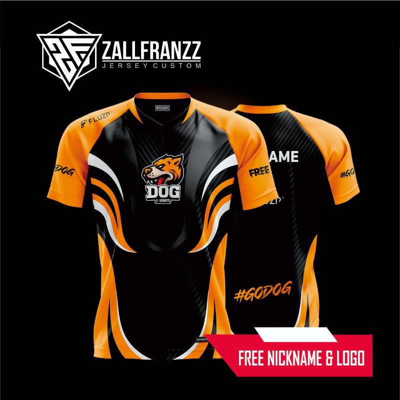 Jersey Baju Kaos Gaming Costum FREE FIRE MLBB PUBGM AOV CODM TERBARU 2021 Full Print