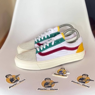 all white rainbow vans