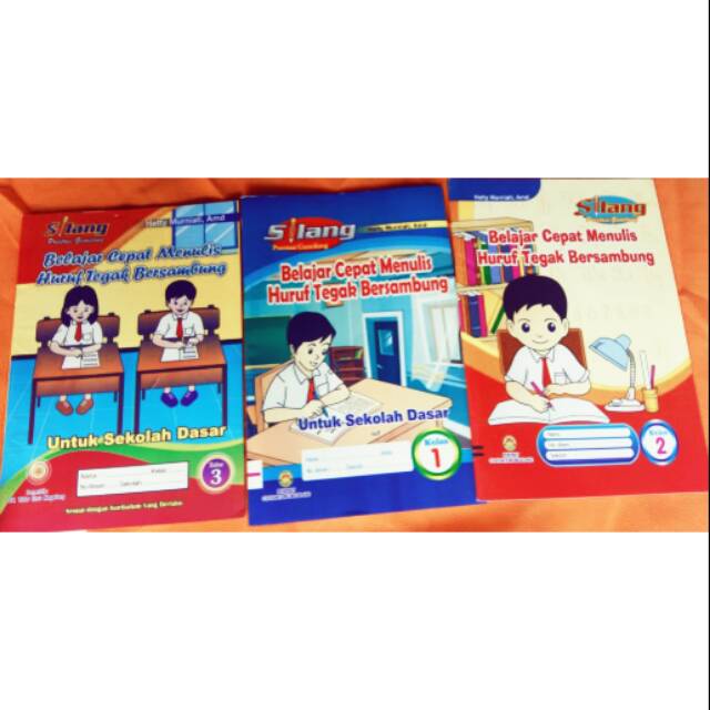 Buku Belajar Menulis Cepat Halus Latin Tegak Bersambung Shopee Indonesia