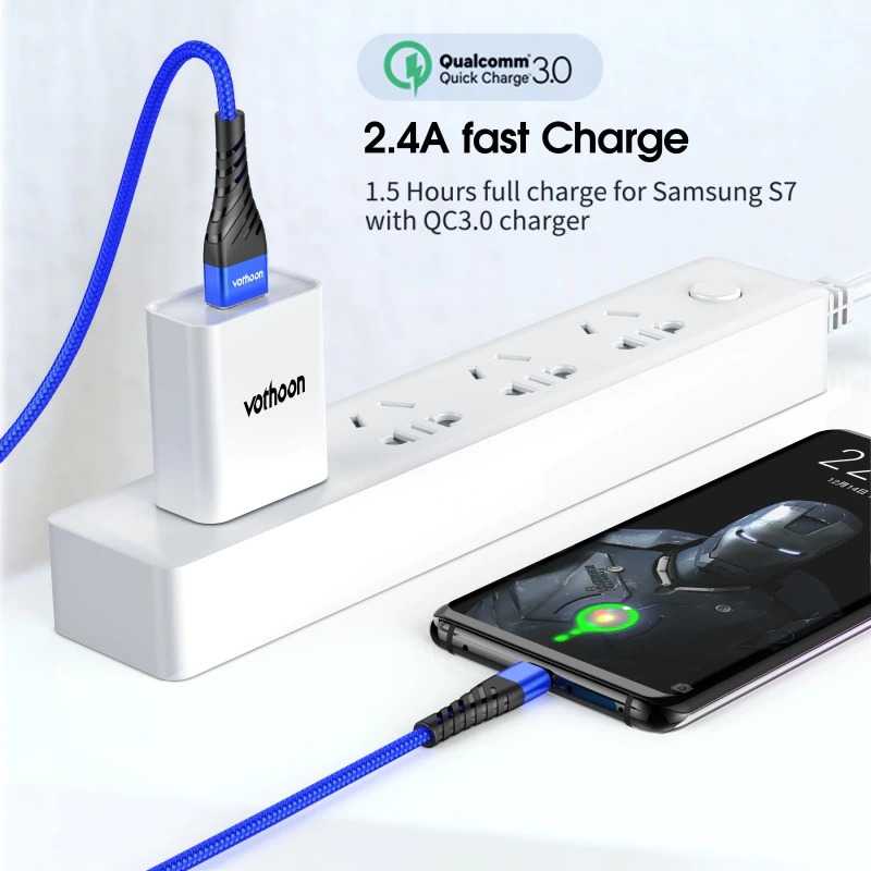 TG-A1 Vothoon Kabel Charger Micro USB Fast Charging 3A - Vn01