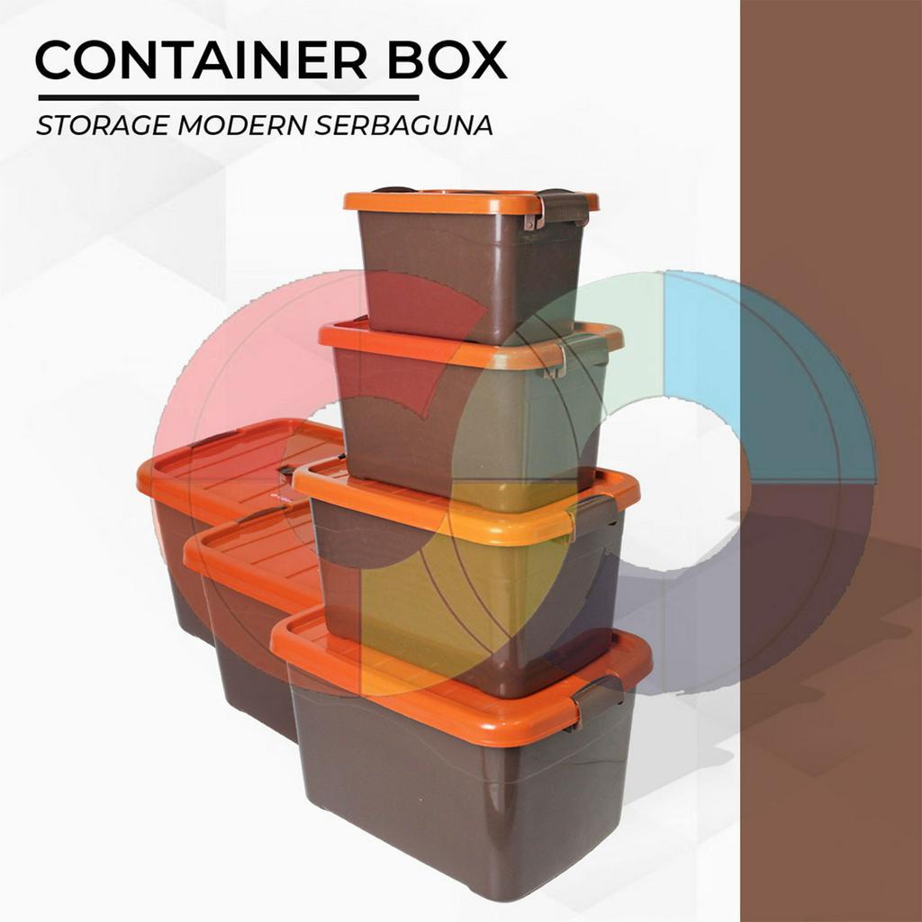 Container Box Plastik + Samir Kotak Penyimpanan Barang Dengan Sekat - 5 Liter