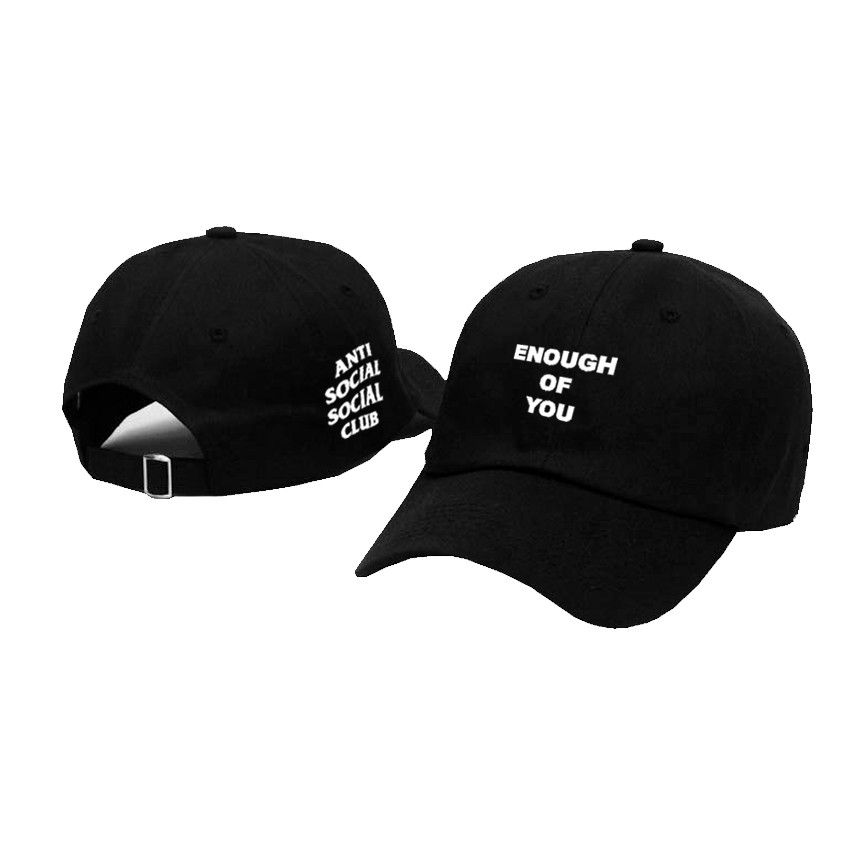 Topi Baseball Anti Social Social Club - Topi Baeball Keren Assc Enough of You Premium