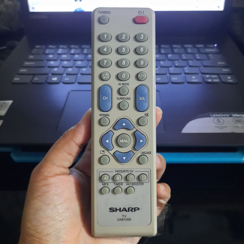 REMOTE REMOT TV SHARP TABUNG ALEXANDER GA872SB ORIGINAL ASLI