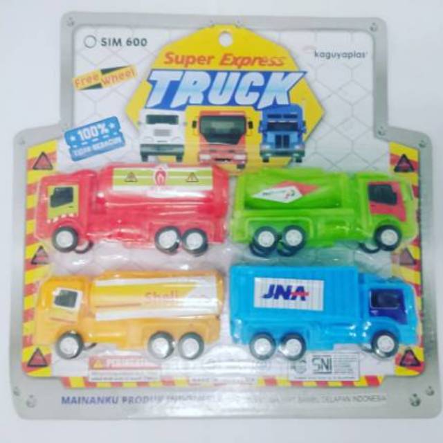 Mainan Mobil-Mobilan - Super Express Truck - Truk Mobil Kargo