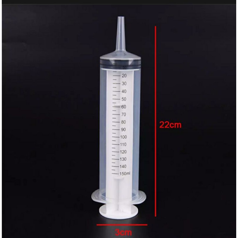 Jual syringe spuit suntikan 150ml bukan 100cc bukan 200cc bukan 300cc ...