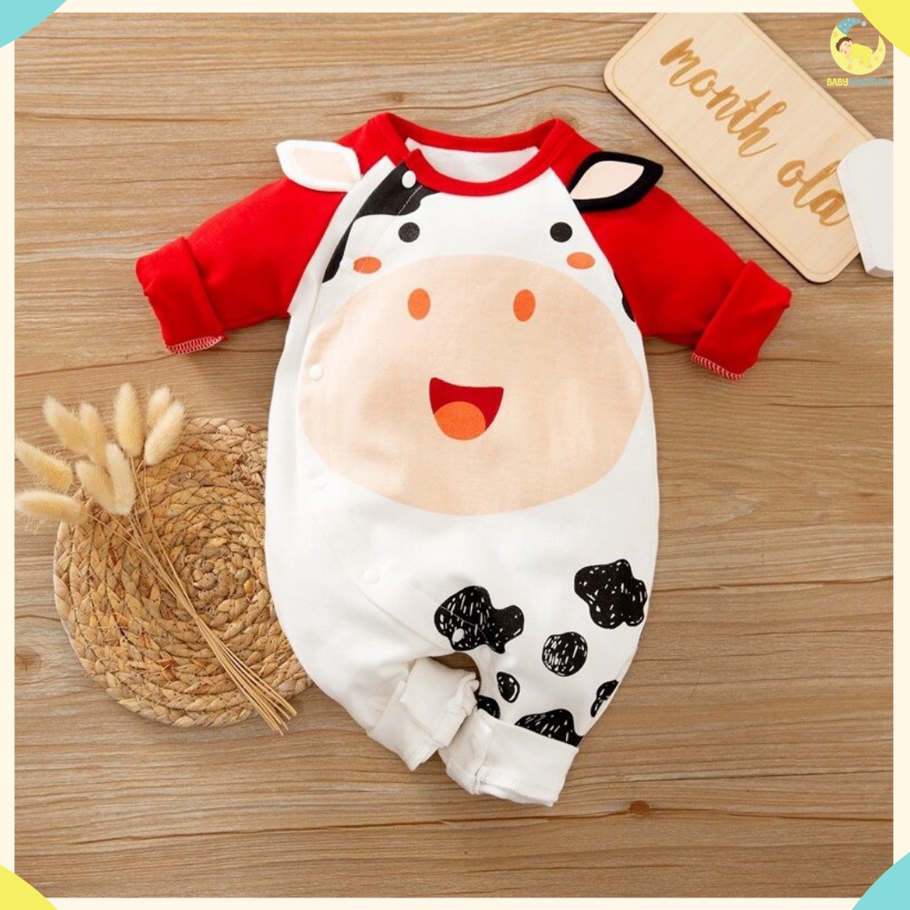 [COD] Baju Bayi Import KOREA Motif Moo 2 Original/Babylovanta