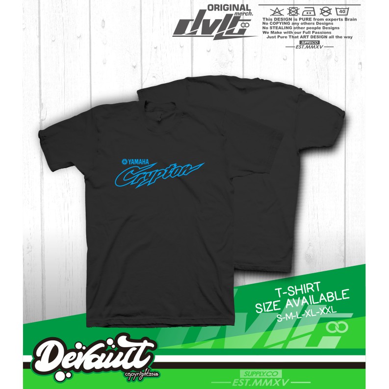 Kaos / T-shirt Yamaha Crypton Vol.2 Logo Murah  -acdc squard