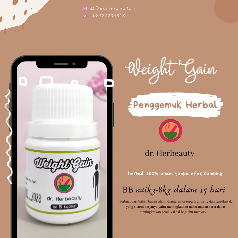 

penggemuk herbal (weight gain)