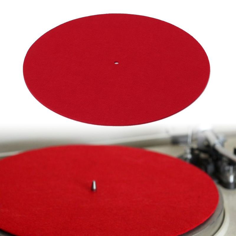 btsg Turntable Mat Slipmat Audiophile 3mm Felt Platter Vinyl Record Players Anti-Vibration Durable Anti-Static