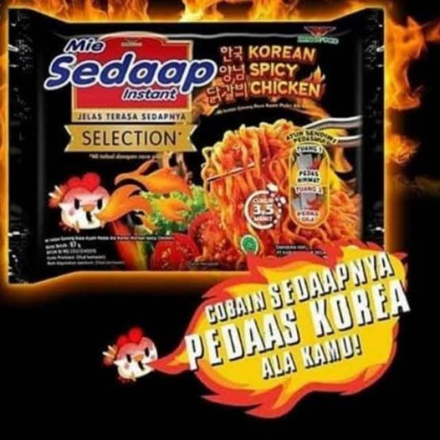 

Mie Sedaap selection Korean spicy chicken