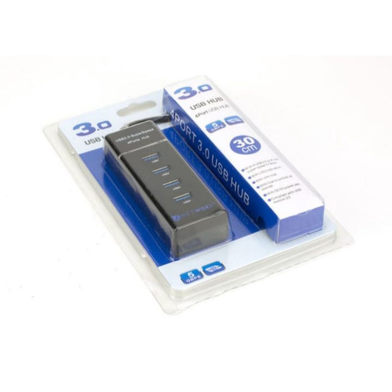USB HUB 4 Ports 3.0 High Speed for Laptop PC Notebook
