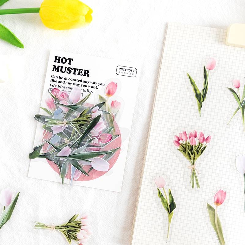

40pcs Stiker Flower Angel PVC Untuk Dekorasi Scrapbook