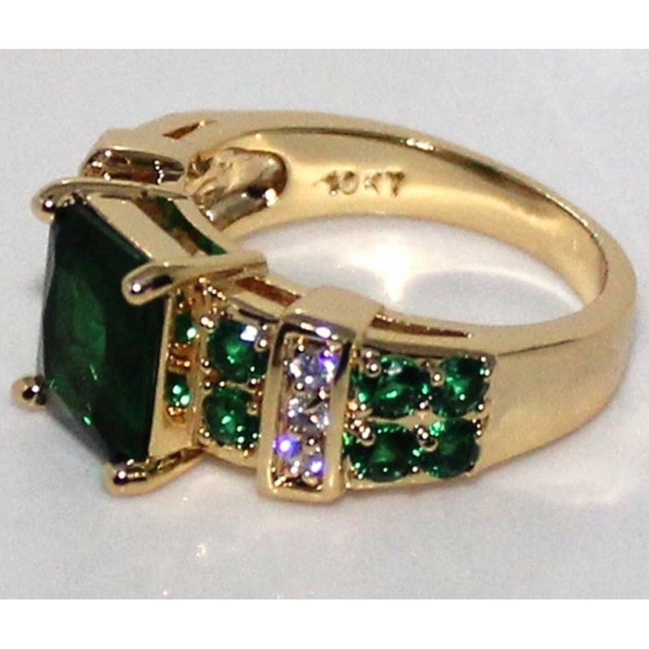 Cincin Wanita Bahan Metal Hias Zircon Berlian Imitasi Untuk Pesta Pernikahan / Prom