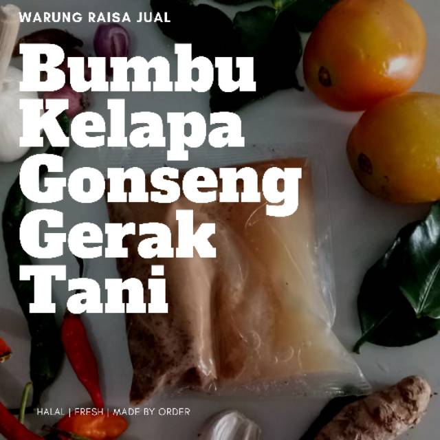 

Bumbu kelapa gonseng gerak tani 90 gram
