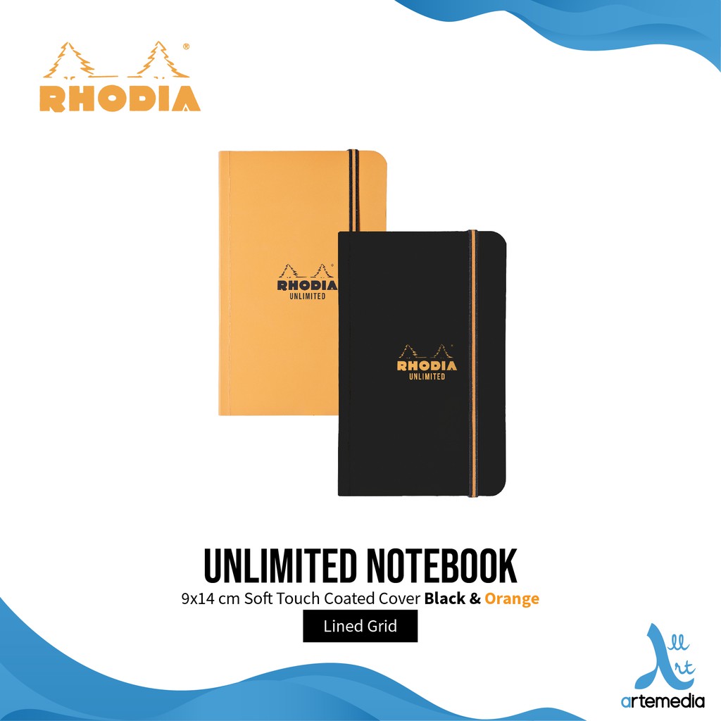 

Rhodia Unlimited 9x14cm Lined Soft Touch Coated Notebook