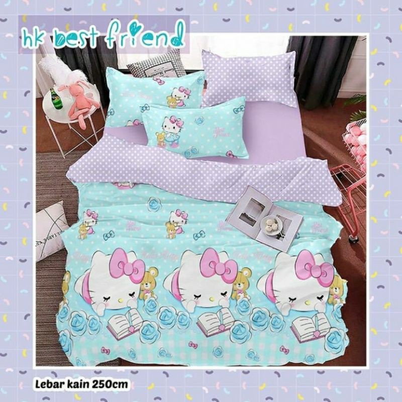 Sprei Star Motif Hello Kitty Best Friend dan Frozen