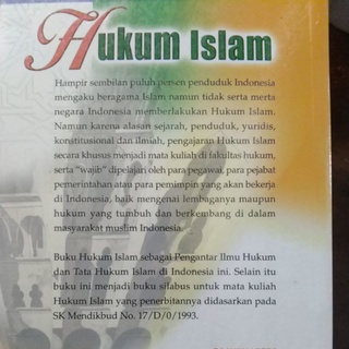 Jual Buku Original Hukum Islam Pengantar Ilmu Hukum Dan Tata Hukum ...