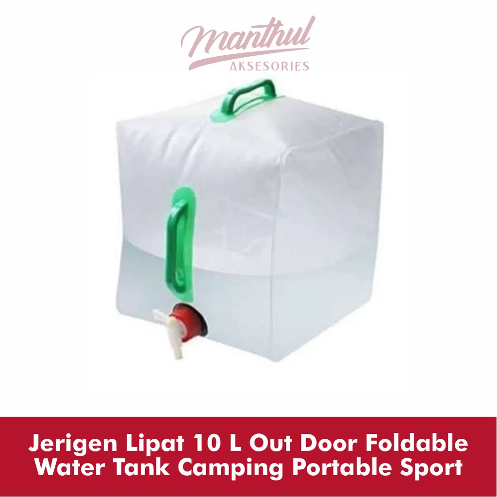 Jerigen Lipat 10 L Out Door Foldable Water Tank Camping Portable Sport