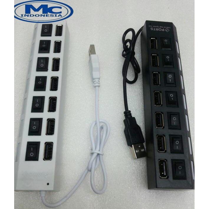 USB 2.0 HUB 7 PORT ON/OFF