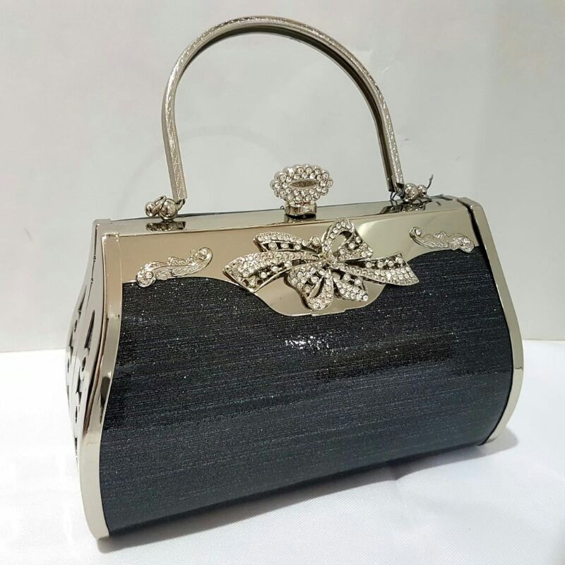 Tas Pesta  Farnell Wanita Ukuran Besar Cantik Clutch Diamond 2896 Elegan