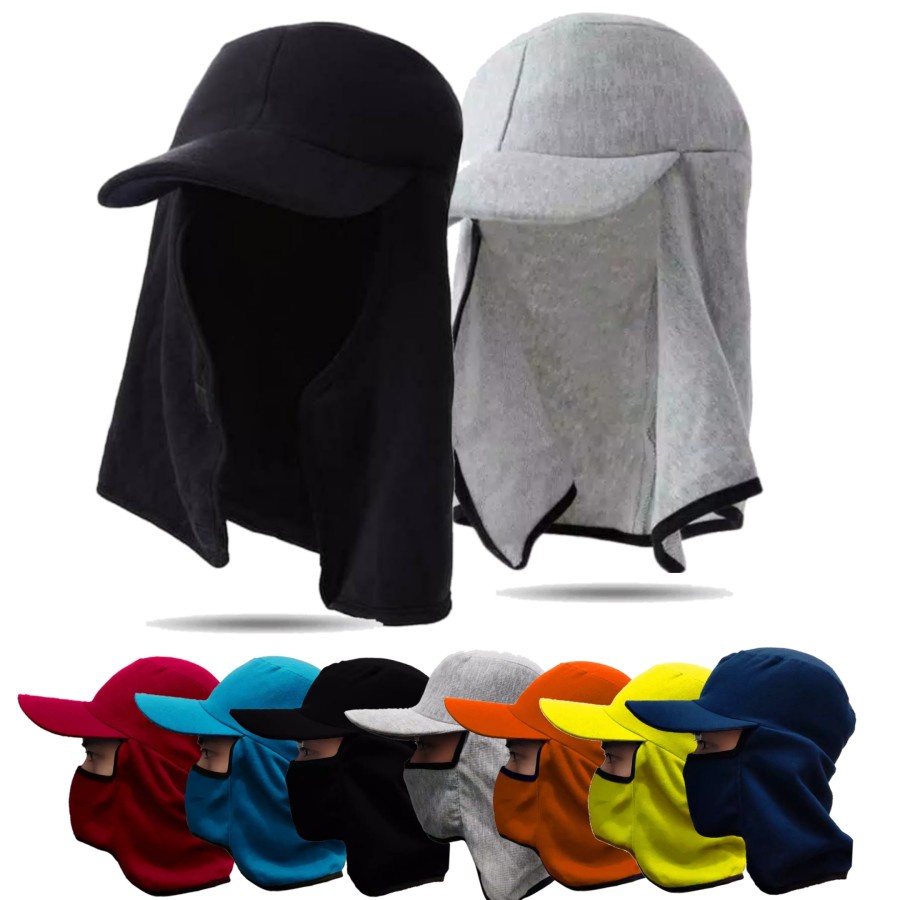 Topi Polos Jepang Topi Masker Topi Kebun Topi Proyek