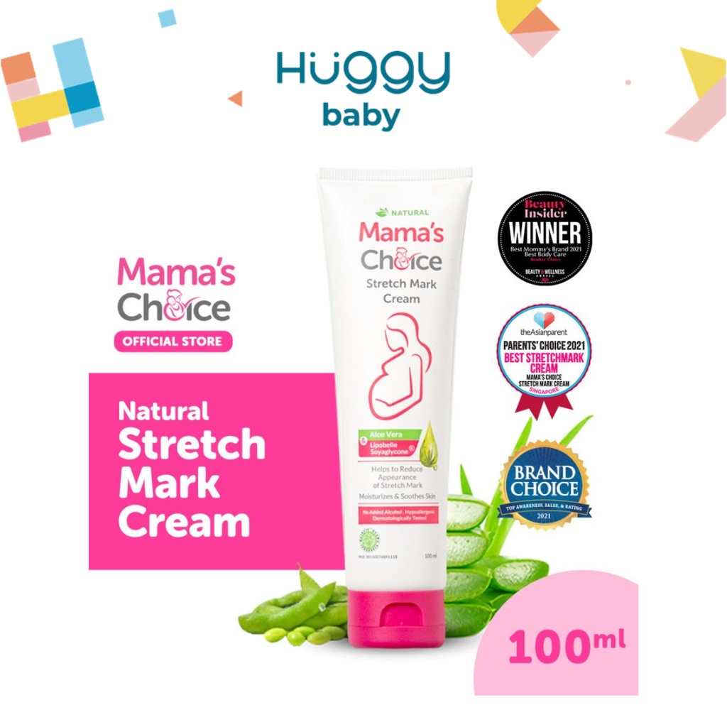 Mama's Choice Stretch Mark Cream | Krim Penghilang Selulit Guratan